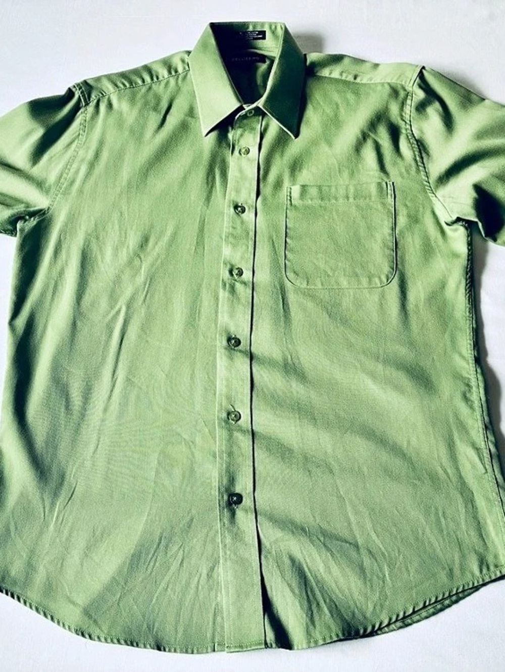 Bellissimo Green Cotton Blend Button Down Size Small Like New